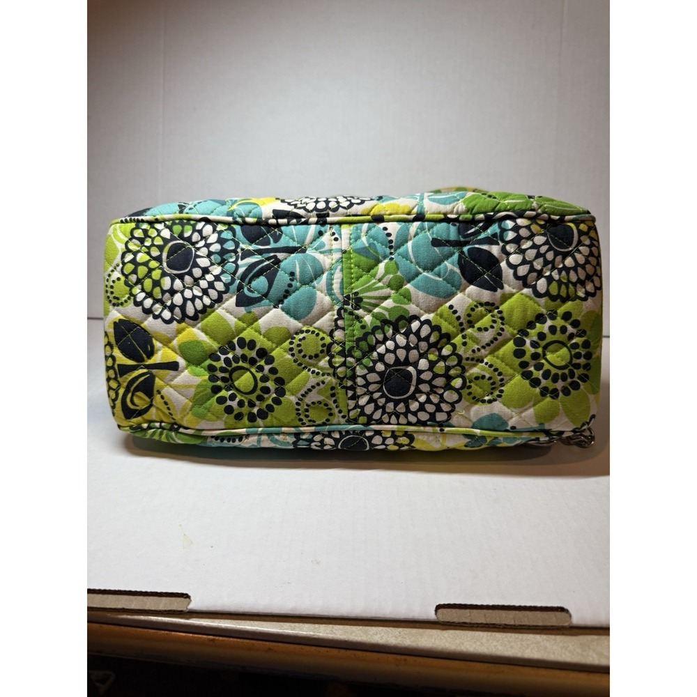 Vera Bradley Chain Shoulder Bag Purse – Lime's Up Retired‎ Print Green Floral - Picture 4 of 15